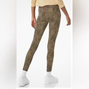Daily Ritual Leopard Print Leggings medium NWT